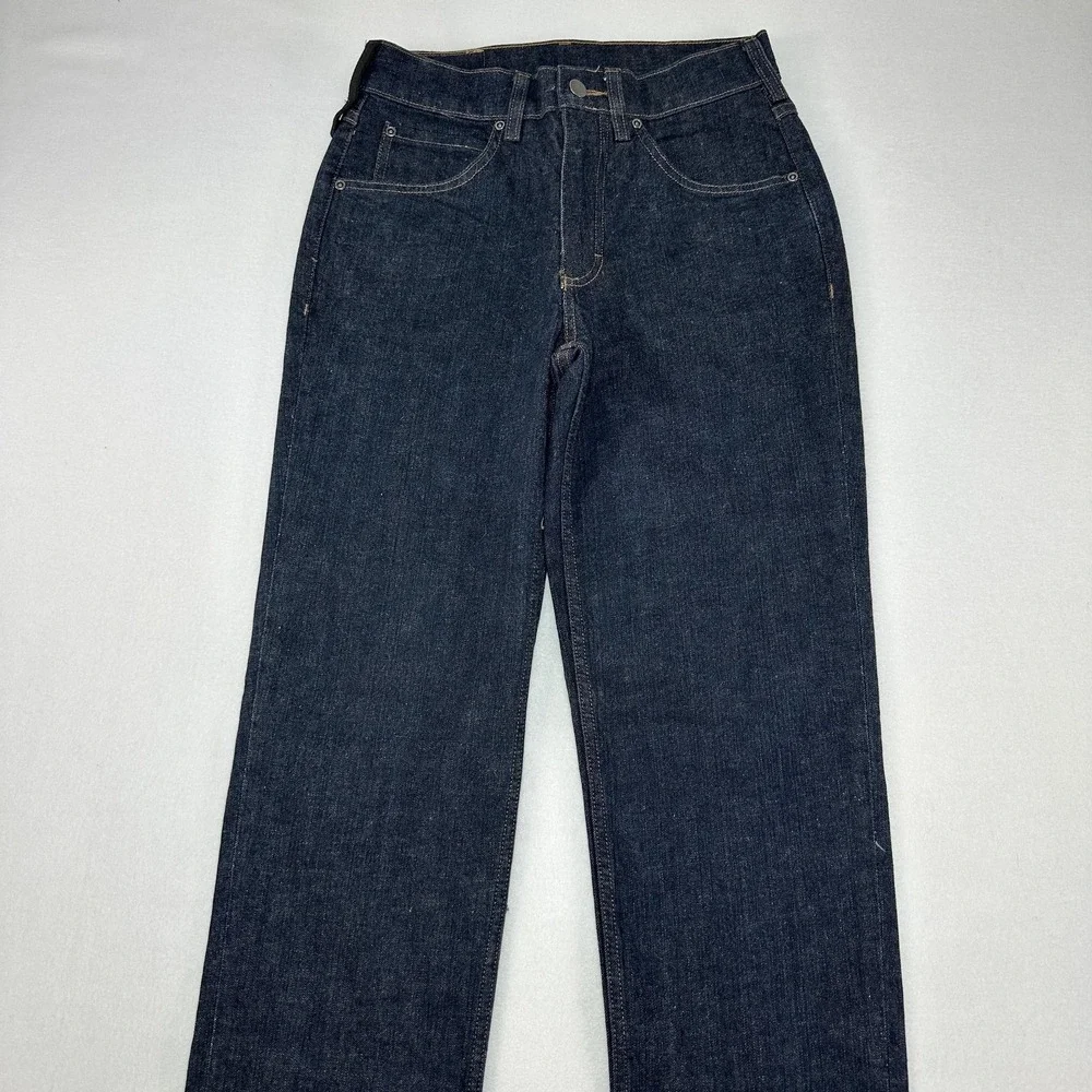 40 Grit Jeans Mens 28x32 Blue Standard Fit Straight Dark Wash Stretch Denim Work